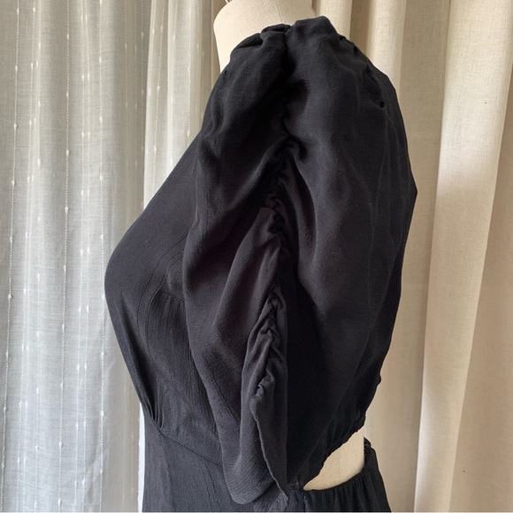 ABERCROMBIE & FITCH BLACK MIDI CLASSIC DRESS NWT M - Picture 6 of 12